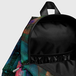 Детский рюкзак Разноцветные брызги кляксы, цвет: 3D-принт — фото 2