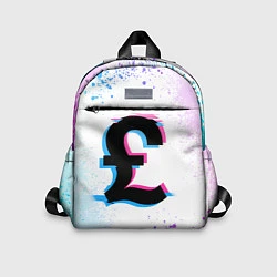 Детский рюкзак Фунт стерлингов глитч, цвет: 3D-принт