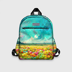 Детский рюкзак Бесконечное поле цветов, цвет: 3D-принт