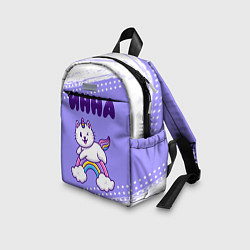 Детский рюкзак Инна кошка единорожка, цвет: 3D-принт — фото 2