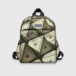 Детский рюкзак 3D иллюзия-пирамиды, цвет: 3D-принт