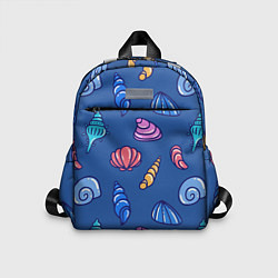 Детский рюкзак Паттерн из морских раковин, цвет: 3D-принт
