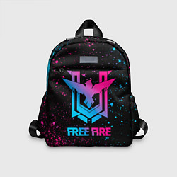 Детский рюкзак Free Fire - neon gradient, цвет: 3D-принт