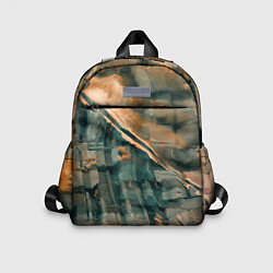 Детский рюкзак Абстрактное множество красок и разломов на поверхн, цвет: 3D-принт