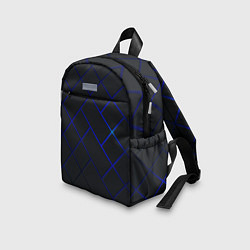 Детский рюкзак Неоновая текстура прямоугольники, цвет: 3D-принт — фото 2