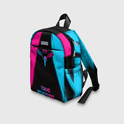 Детский рюкзак Tokyo Revengers - neon gradient: символ, надпись, цвет: 3D-принт — фото 2