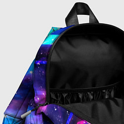 Детский рюкзак Liverpool неоновый космос, цвет: 3D-принт — фото 2