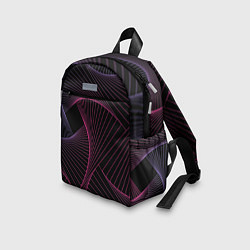 Детский рюкзак Неоновые волны градиент, цвет: 3D-принт — фото 2