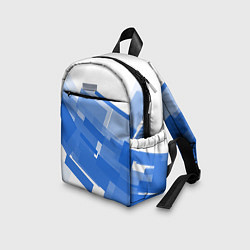 Детский рюкзак Геометрия в синем, цвет: 3D-принт — фото 2