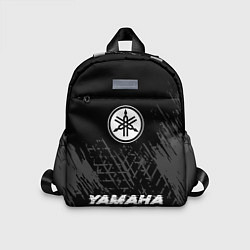Детский рюкзак Yamaha speed шины на темном: символ, надпись, цвет: 3D-принт