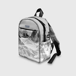 Детский рюкзак Полигональные стилизованные горы - вершина, цвет: 3D-принт — фото 2