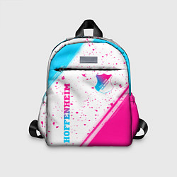 Детский рюкзак Hoffenheim neon gradient style: надпись, символ, цвет: 3D-принт