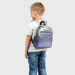 Детский рюкзак Ребристая абстрактная поверхность, цвет: 3D-принт — фото 2