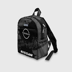 Детский рюкзак Nissan speed шины на темном: символ, надпись, цвет: 3D-принт — фото 2