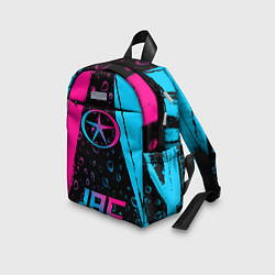 Детский рюкзак JAC - neon gradient: символ, надпись, цвет: 3D-принт — фото 2