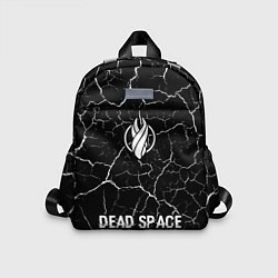 Детский рюкзак Dead Space glitch на темном фоне: символ, надпись, цвет: 3D-принт