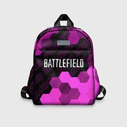 Детский рюкзак Battlefield pro gaming: символ сверху, цвет: 3D-принт