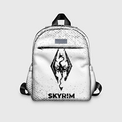 Детский рюкзак Skyrim с потертостями на светлом фоне, цвет: 3D-принт