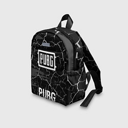Детский рюкзак PUBG glitch на темном фоне: символ, надпись, цвет: 3D-принт — фото 2