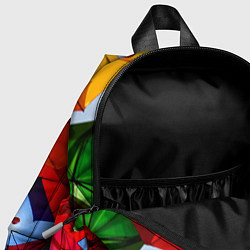 Детский рюкзак Разноцветные зонтики, цвет: 3D-принт — фото 2