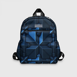Детский рюкзак Синяя объёмная броня киборга, цвет: 3D-принт