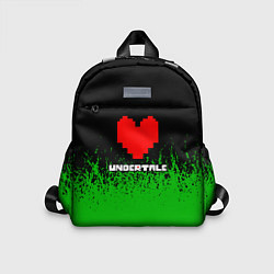 Детский рюкзак Undertale - зеленая трава, цвет: 3D-принт