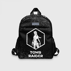 Детский рюкзак Tomb Raider с потертостями на темном фоне, цвет: 3D-принт