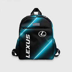 Детский рюкзак Lexus неоновые лампы, цвет: 3D-принт