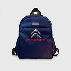 Детский рюкзак Citroёn абстракция неон, цвет: 3D-принт