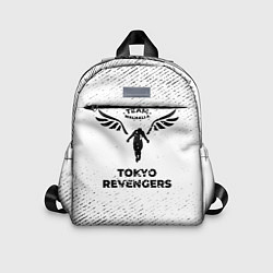 Детский рюкзак Tokyo Revengers с потертостями на светлом фоне, цвет: 3D-принт