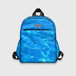 Детский рюкзак Абстрактные волны бассейна - текстура, цвет: 3D-принт