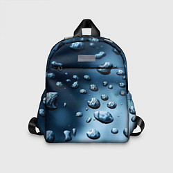 Детский рюкзак Капли воды на матовом стекле - текстура, цвет: 3D-принт