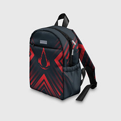 Детский рюкзак Красный символ Assassins Creed на темном фоне со с, цвет: 3D-принт — фото 2