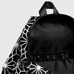 Детский рюкзак Абстрактный чёрно-белый узoр, цвет: 3D-принт — фото 2