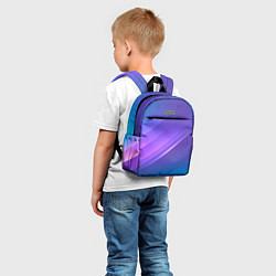 Детский рюкзак Абстракция Неон соты, цвет: 3D-принт — фото 2