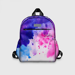 Детский рюкзак Акварельные кляксы, цвет: 3D-принт