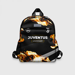 Детский рюкзак Juventus legendary sport fire, цвет: 3D-принт