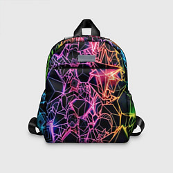 Детский рюкзак Неоновые трехмерные фигуры, цвет: 3D-принт