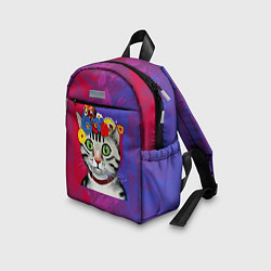 Детский рюкзак Кошка Фриды Кало из нейросети, цвет: 3D-принт — фото 2