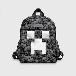Детский рюкзак Головы криперов - Майнкрафт - ЧБ, цвет: 3D-принт