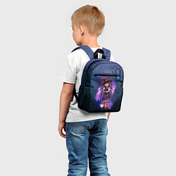 Детский рюкзак Ведьма-малолетка с котами - Halloween, цвет: 3D-принт — фото 2