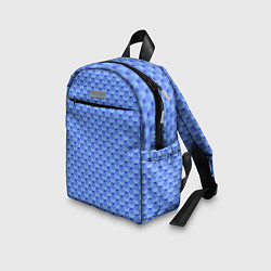 Детский рюкзак Синий геометрический узор текстура, цвет: 3D-принт — фото 2