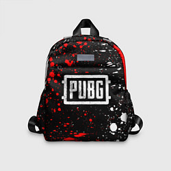 Детский рюкзак PUBG white grunge, цвет: 3D-принт