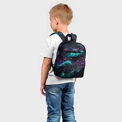 Детский рюкзак Неоновые Коралы, цвет: 3D-принт — фото 2