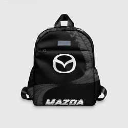 Детский рюкзак Mazda speed шины на темном: символ, надпись, цвет: 3D-принт