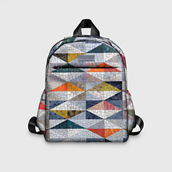 Детский рюкзак Каменный разноцветный паттерн, цвет: 3D-принт