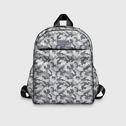 Детский рюкзак Камуфляж М-21 серый, цвет: 3D-принт