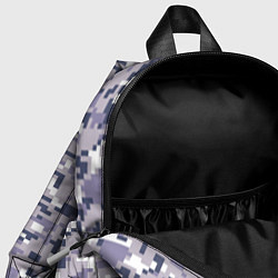 Детский рюкзак Камуфляж ACUpat серый пиксель, цвет: 3D-принт — фото 2