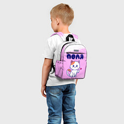 Детский рюкзак Поля кошечка с сердечком, цвет: 3D-принт — фото 2