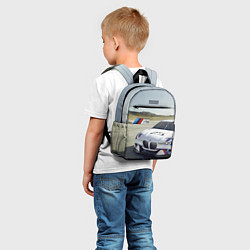 Детский рюкзак Спортивная бэха на гоночной трассе, цвет: 3D-принт — фото 2